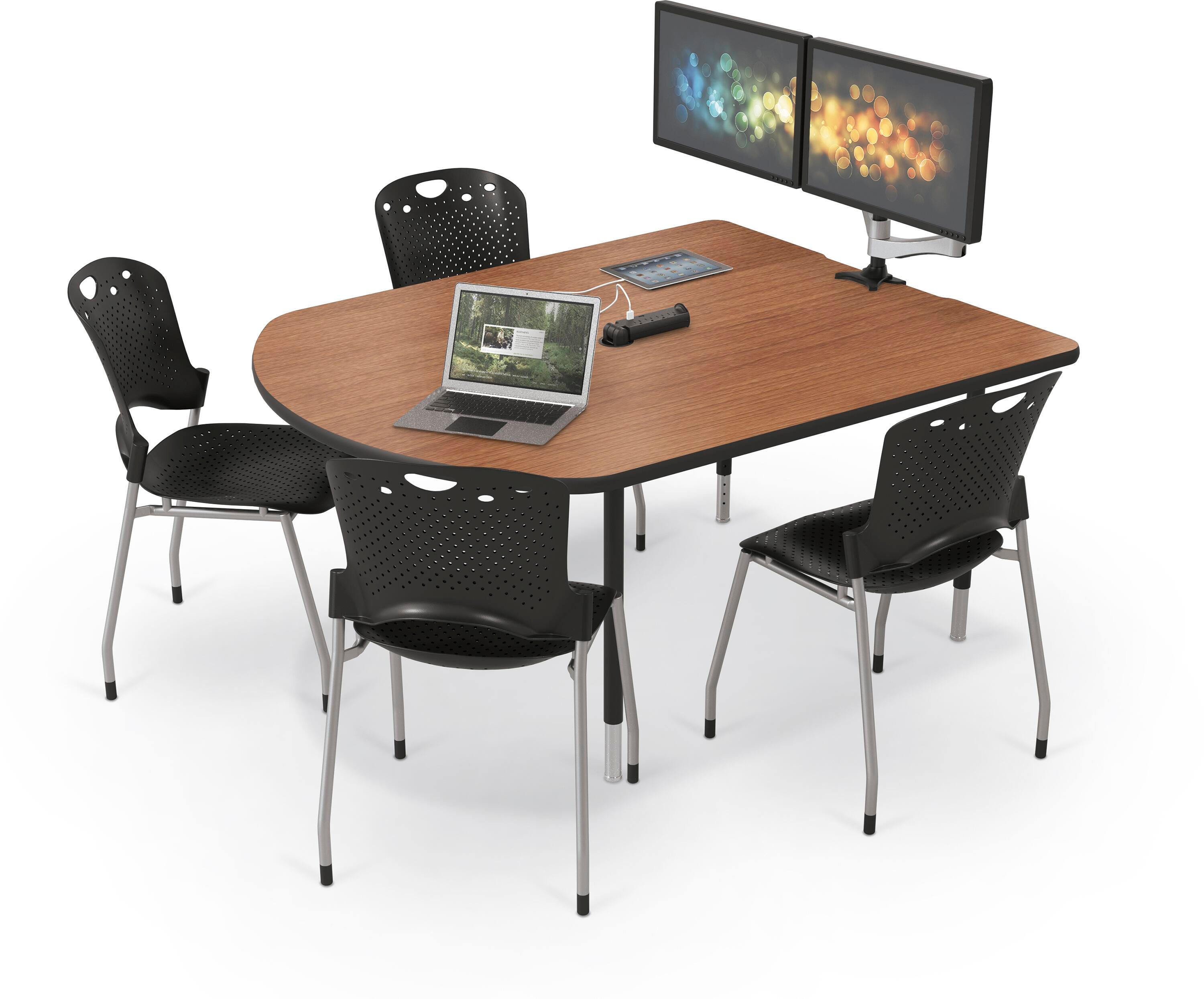 Balt MediaSpace Small Laminate Top Table, 60 x 48 x 22 to 32 Inches 4001177